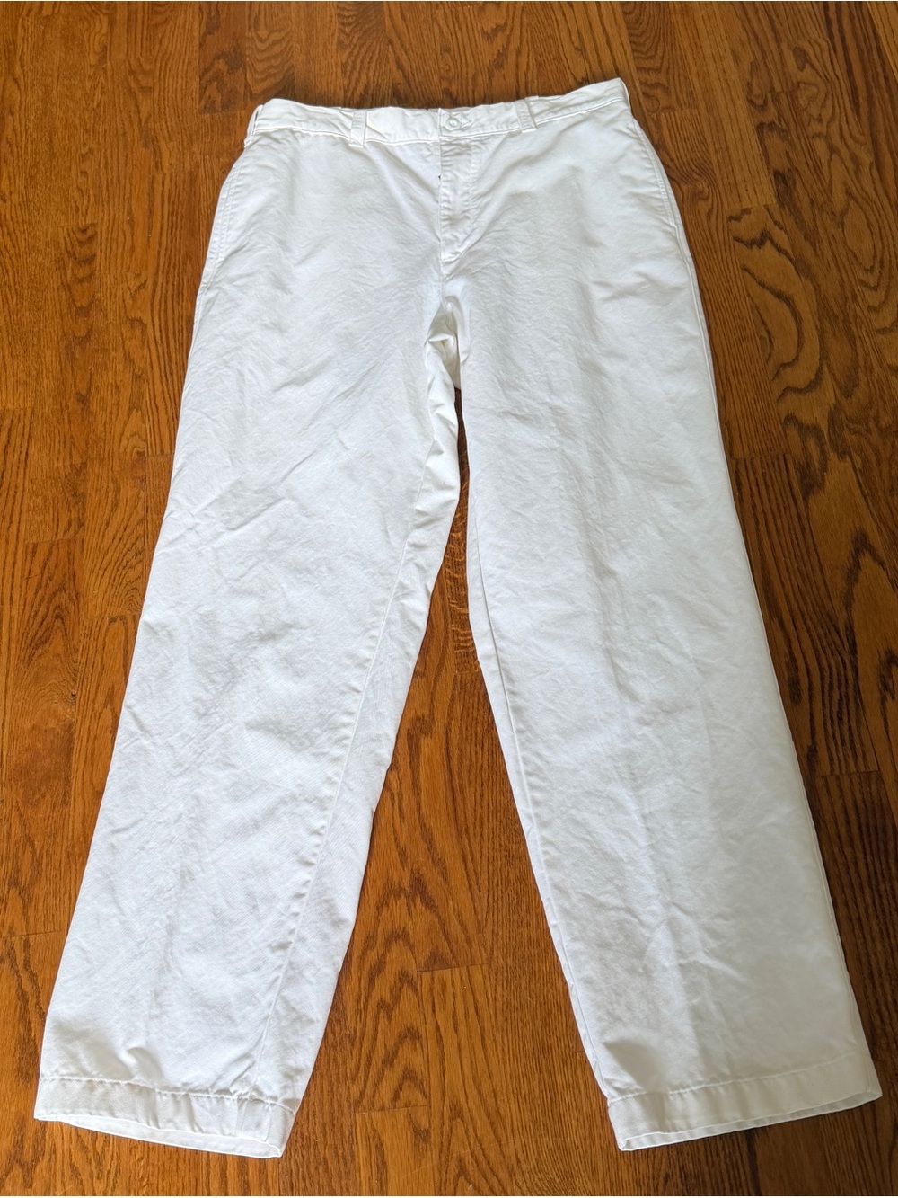 Savane Men’s White Straight Leg Cotton Pants 34x32 EUC
